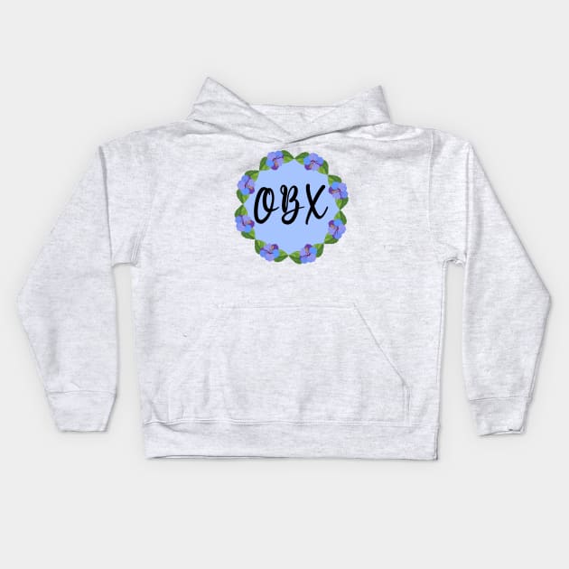 OBX (Blue) Kids Hoodie by cartershart